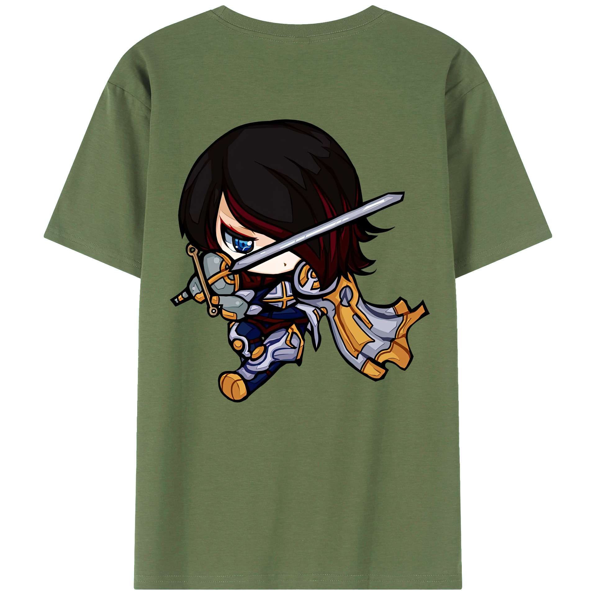 リーグ・オブ・レジェンド League of Legends LOL 綿100％ メンズ半袖Tシャツ（バックプリント） 通気性